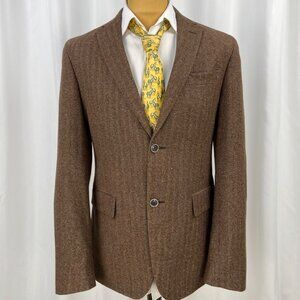 Brown Herringbone Sport Coat Size 38US\48IT